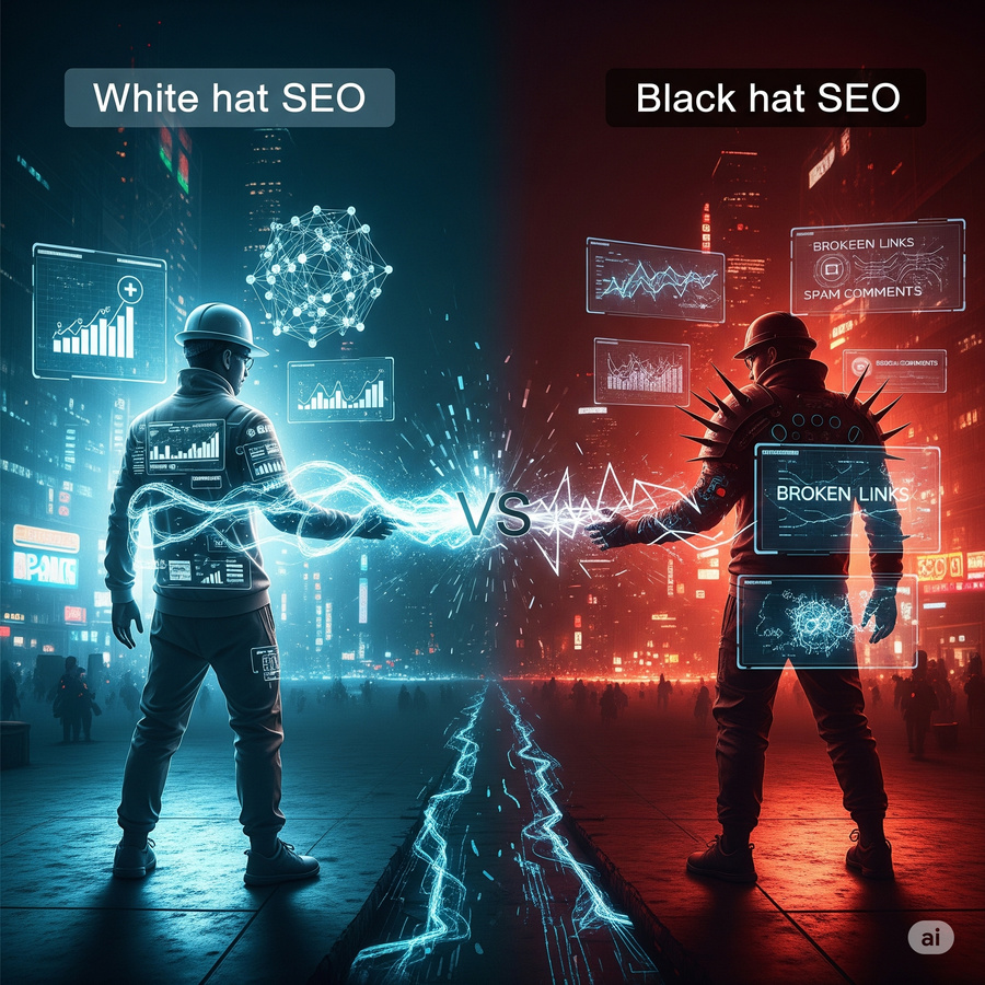White Hat SEO vs Black Hat SEO